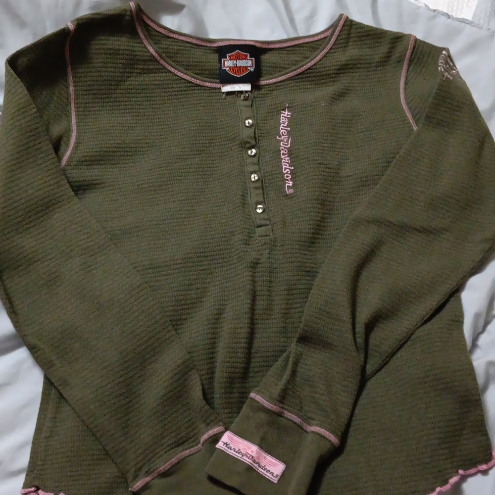Womens Harley Davidson Thermal Shirt